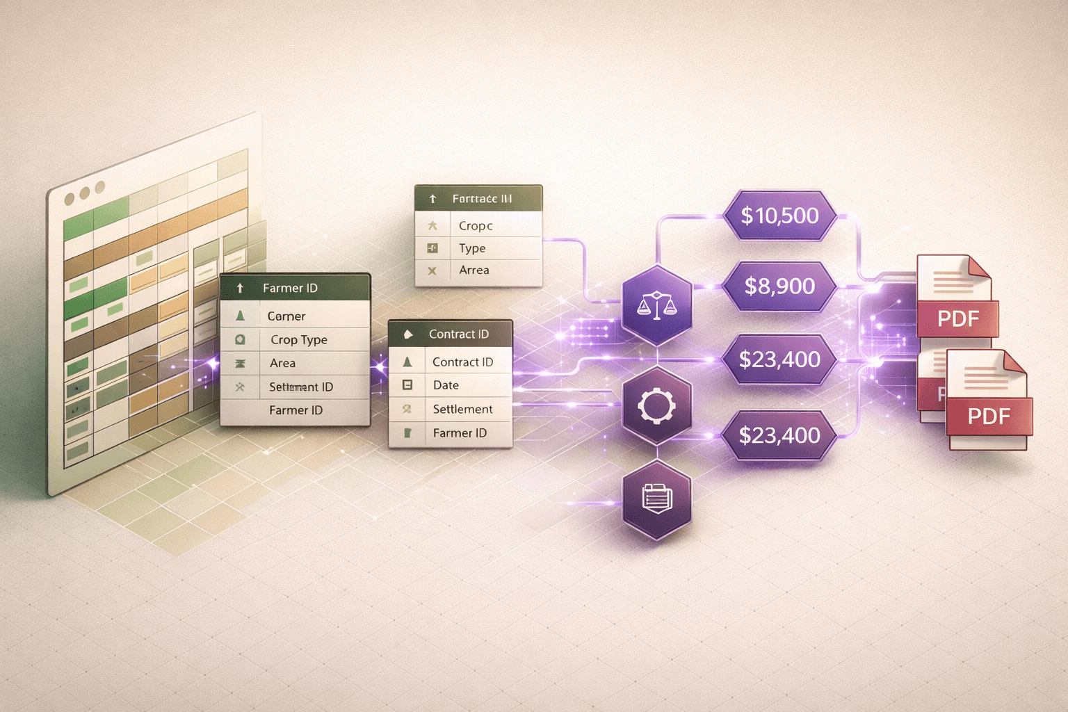 Agricultural Settlement Platform